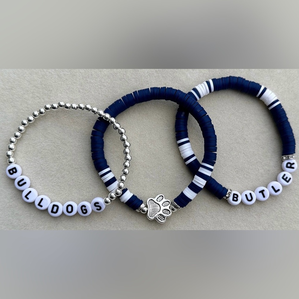 Butler University beaded bracelets